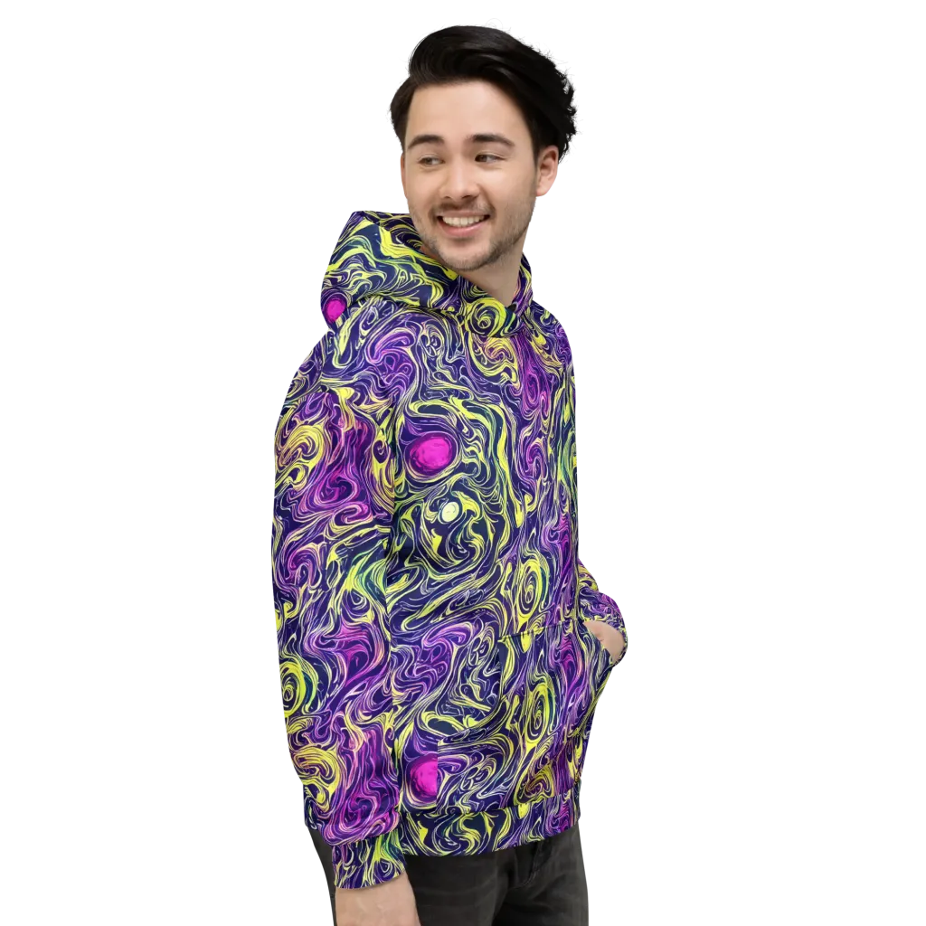 Vivid Drift on Hoodie — Right