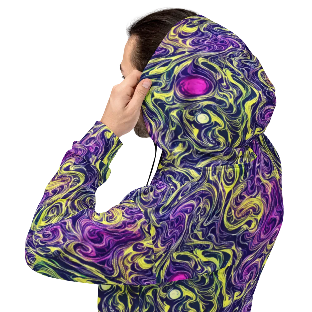 Vivid Drift on Hoodie — Back