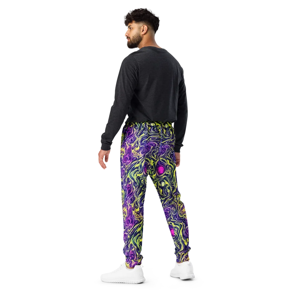Vivid Drift on Men's Joggers — Back