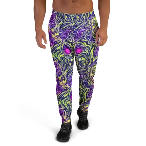 Vivid Drift on a Men's Joggers