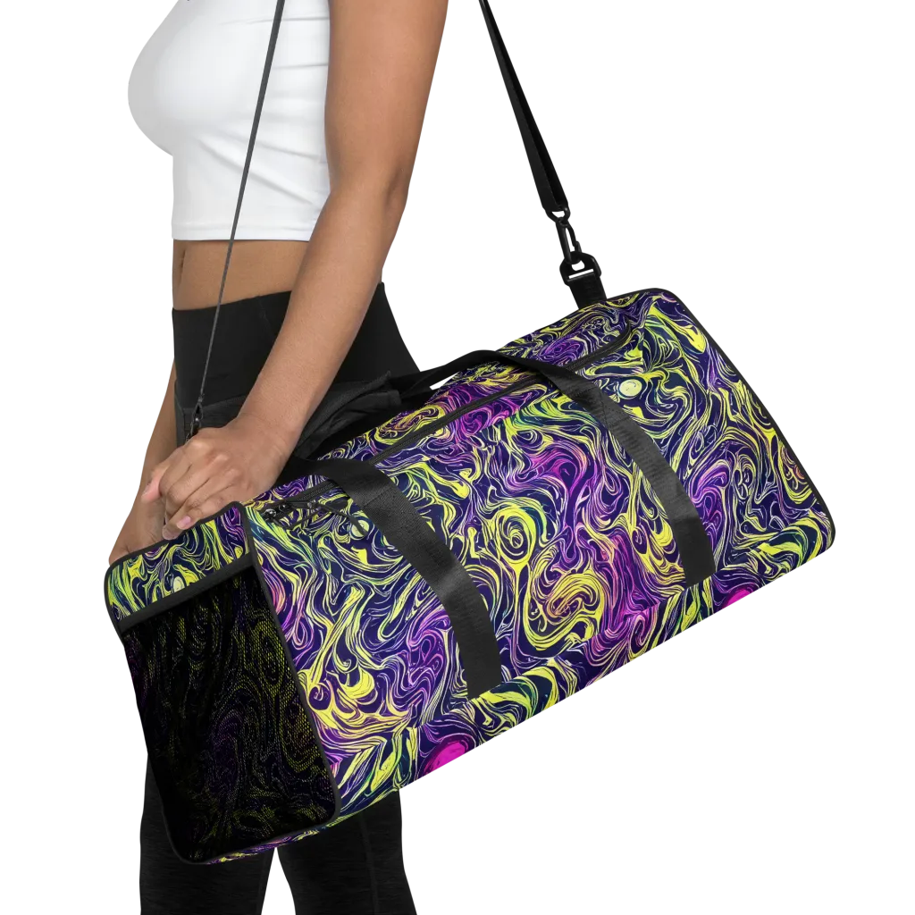 Vivid Drift on Duffle Bag — Front