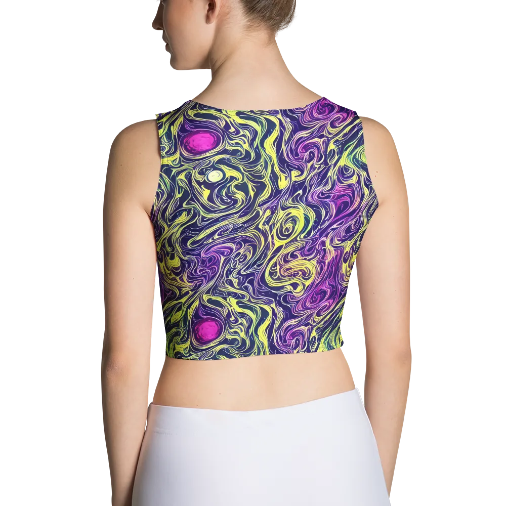 Vivid Drift on Crop Top — Back