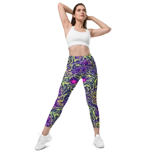 Vivid Drift on a Leggings with Pockets