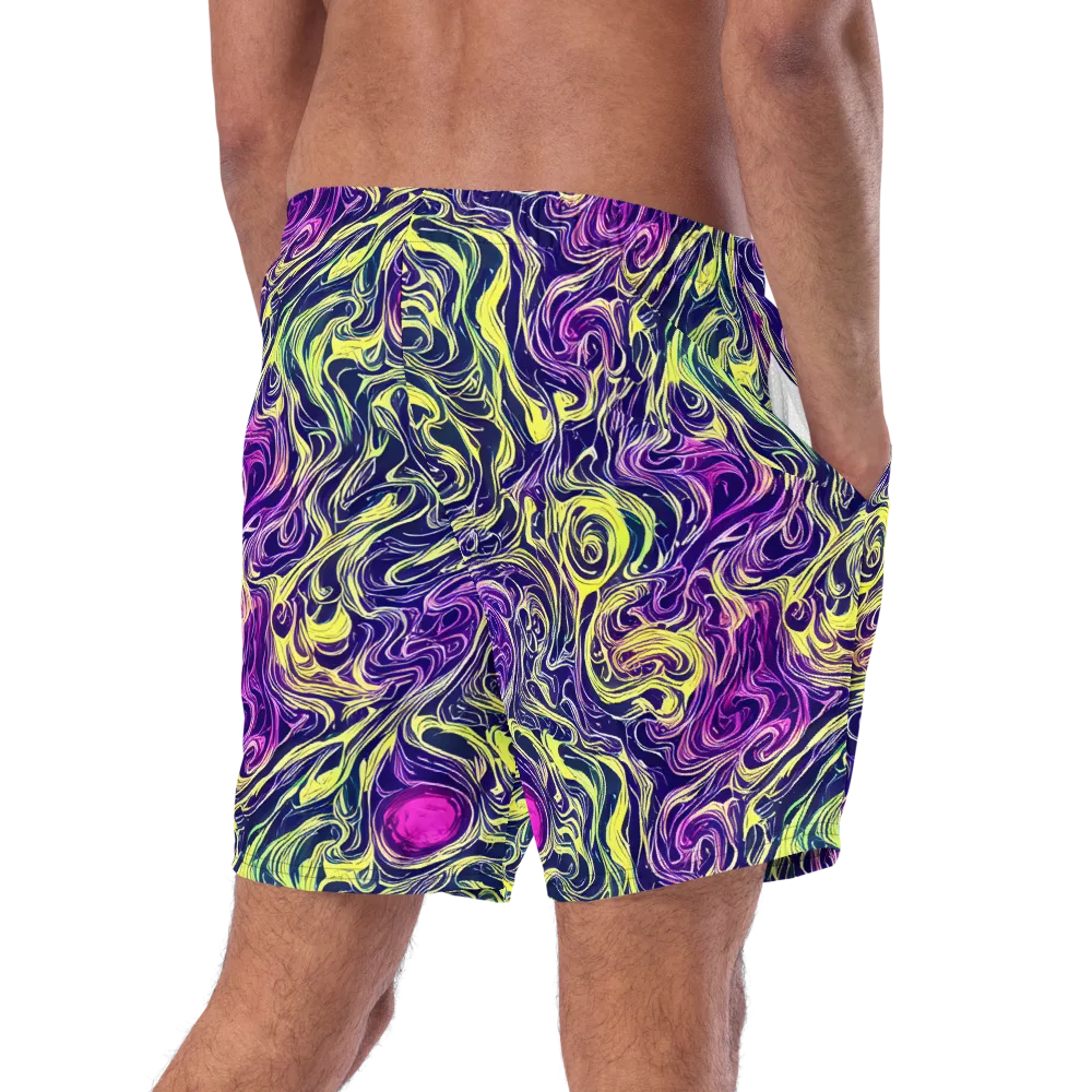 Vivid Drift on Swim Trunks — Right Back