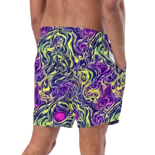 Vivid Drift on a Swim Trunks