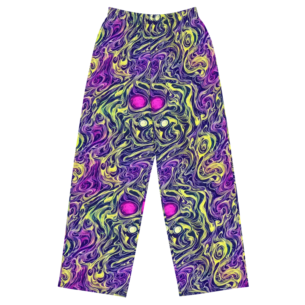 Vivid Drift on Wide-Leg Pants — Front