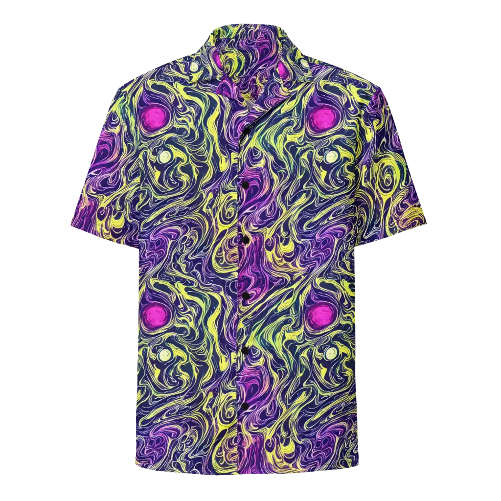 Vivid Drift on Button Shirt — Front