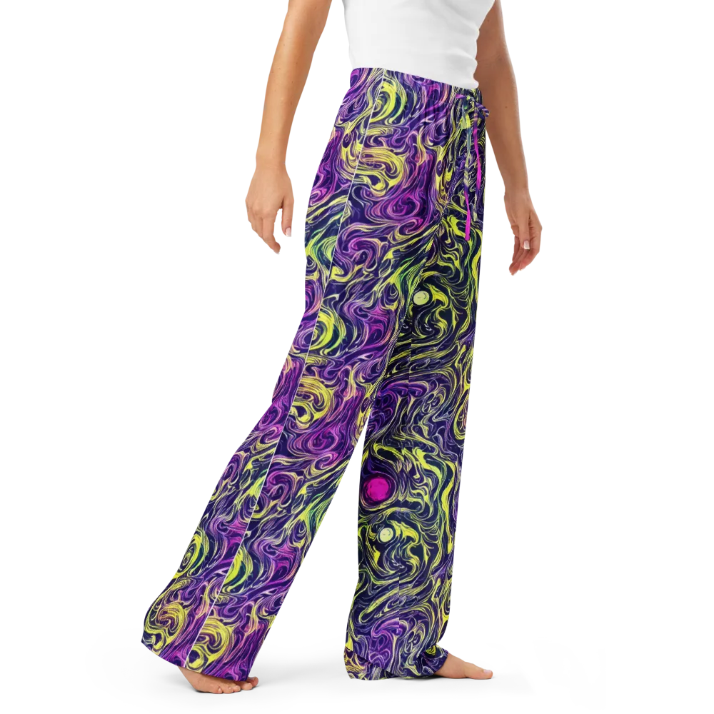 Vivid Drift on Women's Pajama Pants — Right Front