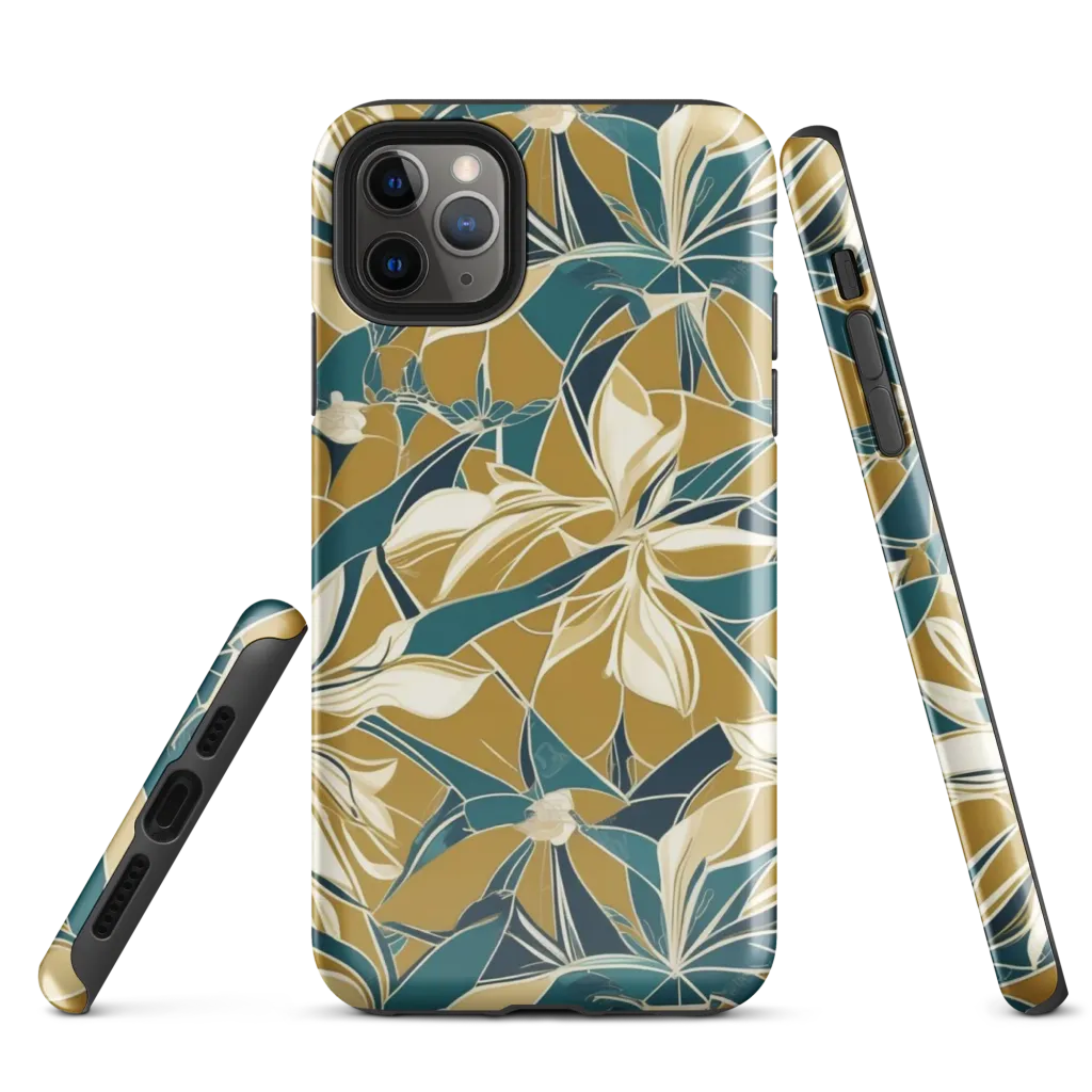 Ochre Bloom on Tough Case for iPhone® — Front