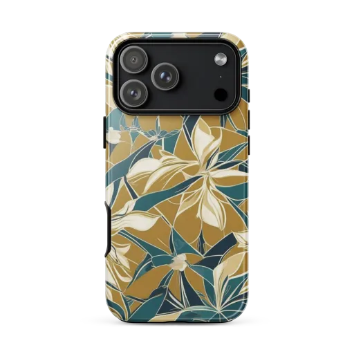 Ochre Bloom on a Tough Case for iPhone®