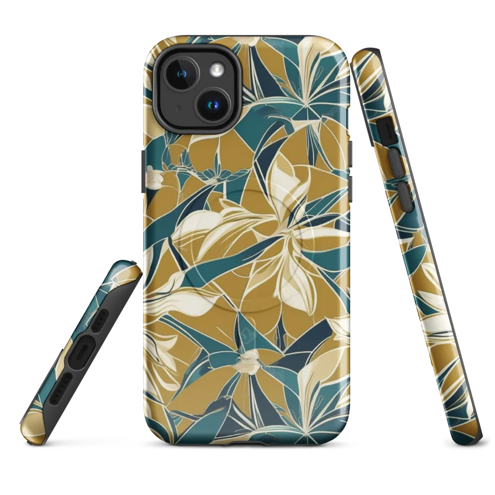 Ochre Bloom on MagSafe Tough Case for iPhone® — Front