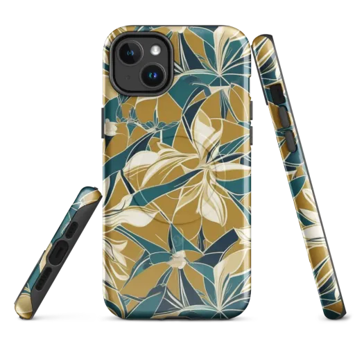 Ochre Bloom on a MagSafe Tough Case for iPhone®