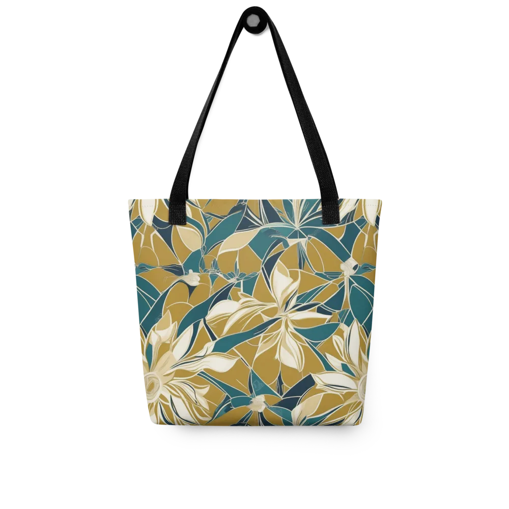 Ochre Bloom on Tote Bag — Front