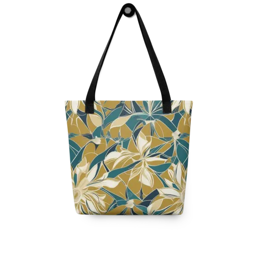 Ochre Bloom on a Tote Bag