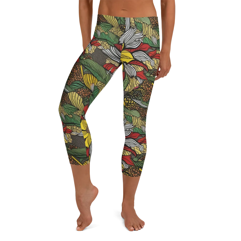Sunlit Conservatory on Capri Leggings — Front