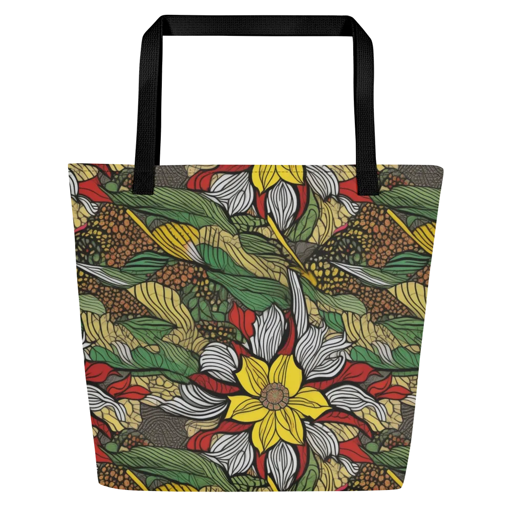 Sunlit Conservatory on Large Tote Bag W/ Pocket — Front