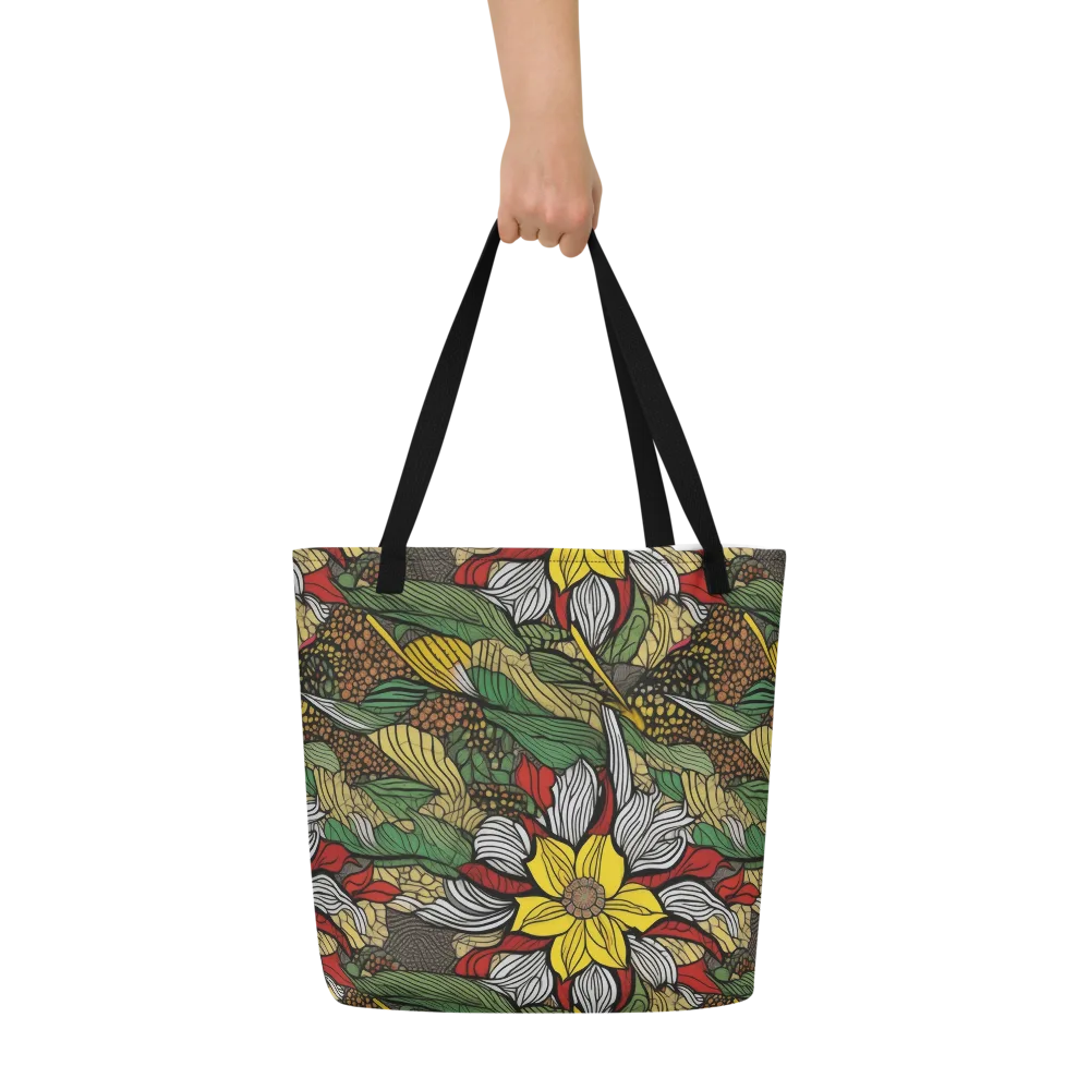Sunlit Conservatory on Large Tote Bag W/ Pocket — Front