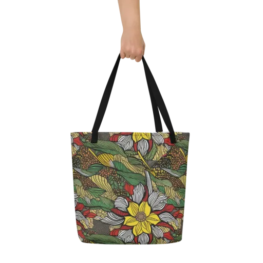 Sunlit Conservatory on a Large Tote Bag W/ Pocket