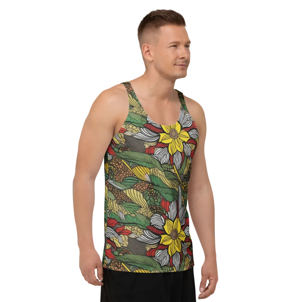 Sunlit Conservatory on Men's Tank Top — Right Front