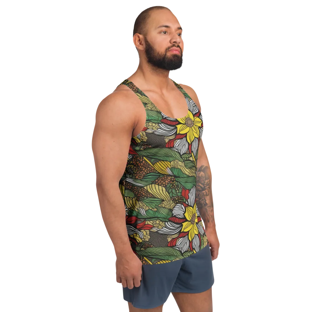 Sunlit Conservatory on Men's Tank Top — Right Front