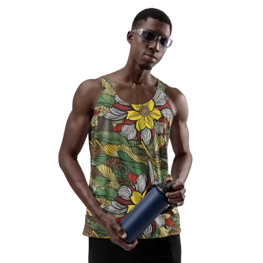 Sunlit Conservatory on a Men's Tank Top