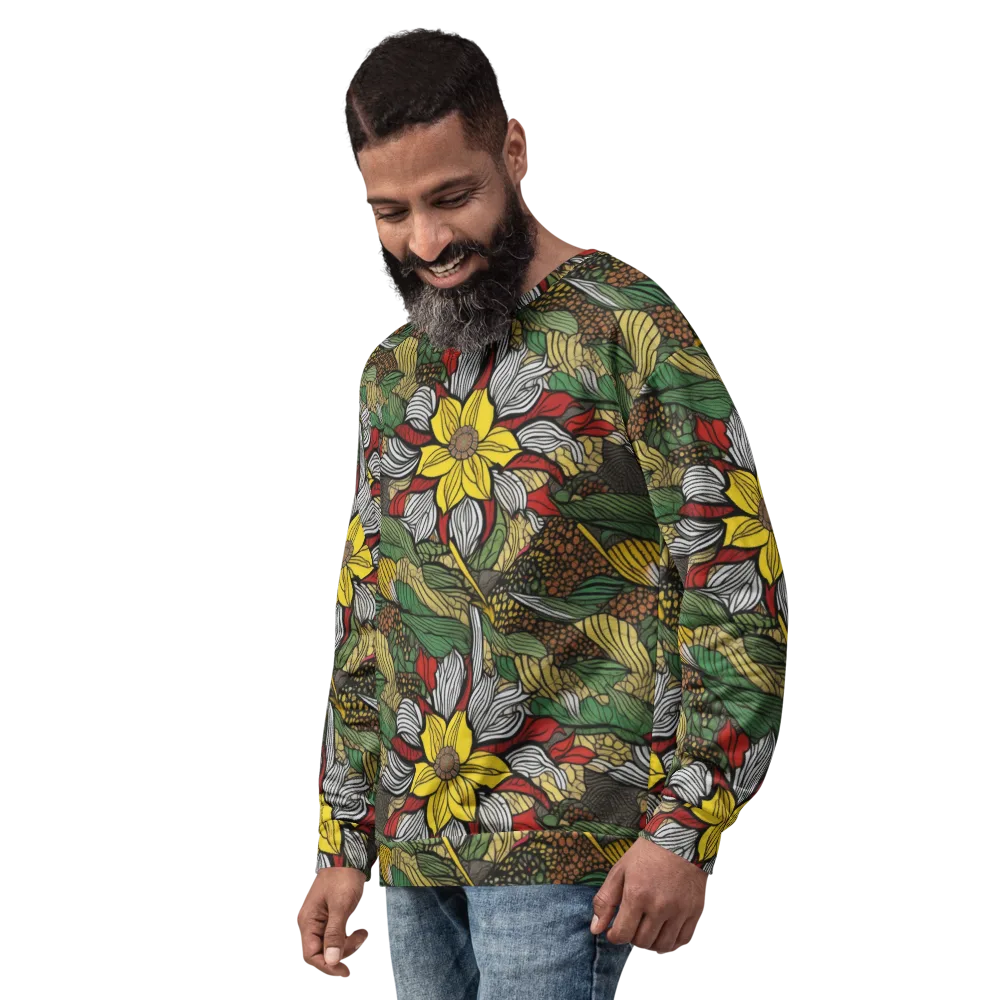 Sunlit Conservatory on Sweatshirt — Left Front