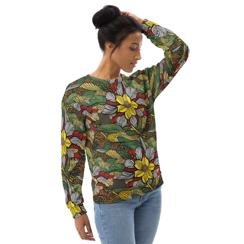 Sunlit Conservatory on Sweatshirt — Right Front