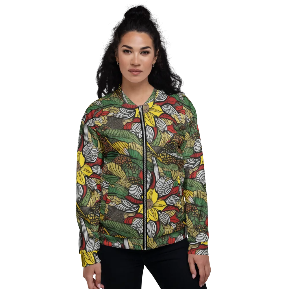 Sunlit Conservatory on Bomber Jacket — Front