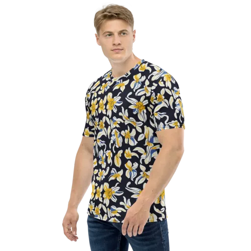 Sunlit Botanica on a Men's Crew Neck T-Shirt