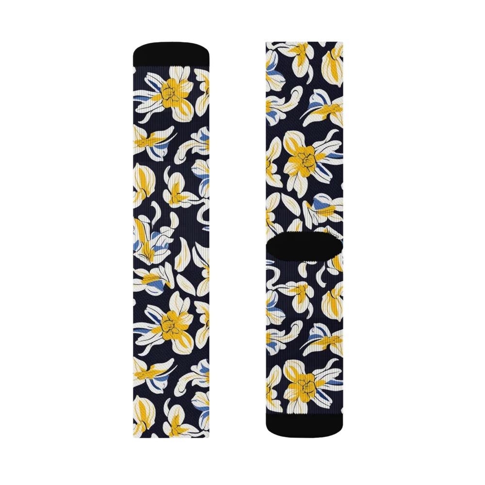 Sunlit Botanica on Socks — Right Sock