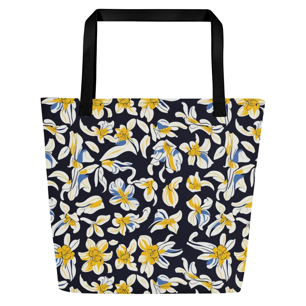 Sunlit Botanica on Large Tote Bag W/ Pocket — Front