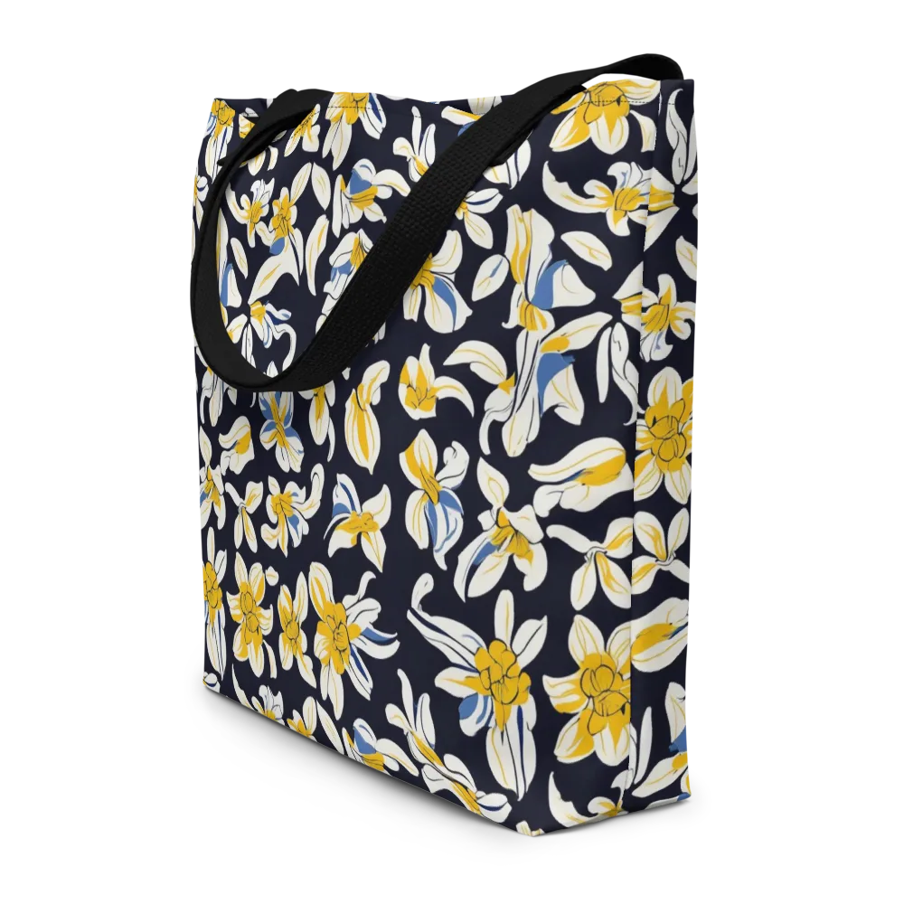 Sunlit Botanica on Large Tote Bag W/ Pocket — Front