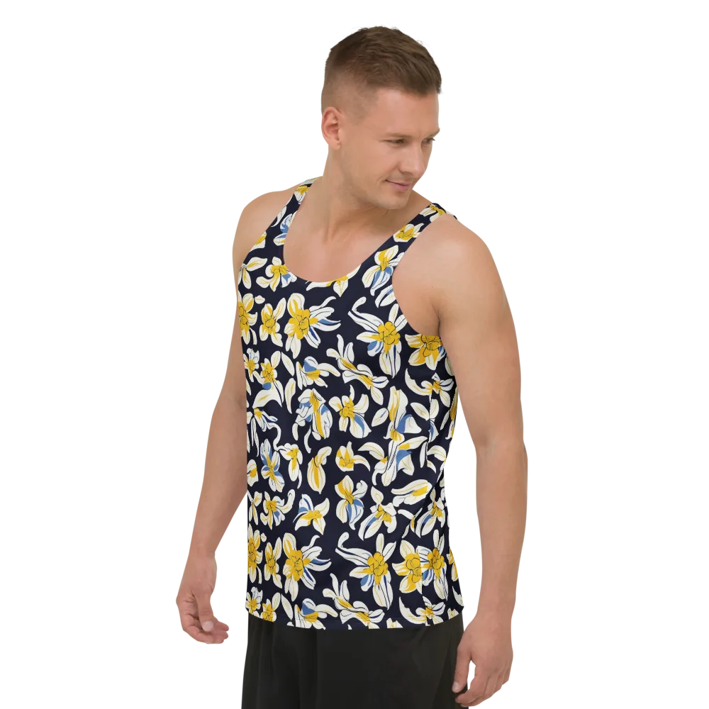 Sunlit Botanica on Men's Tank Top — Left Front