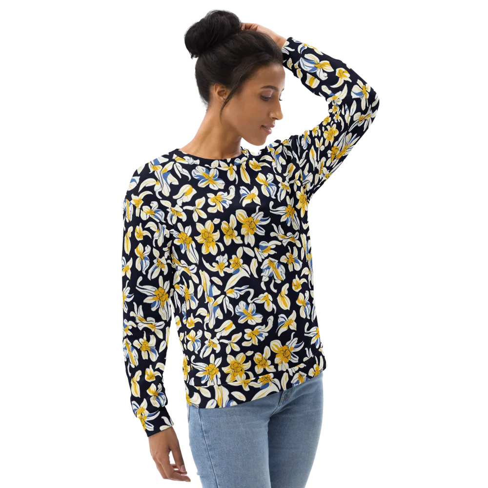 Sunlit Botanica on Sweatshirt — Right Front