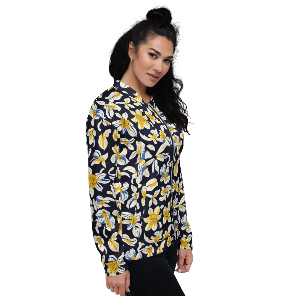 Sunlit Botanica on Bomber Jacket — Right