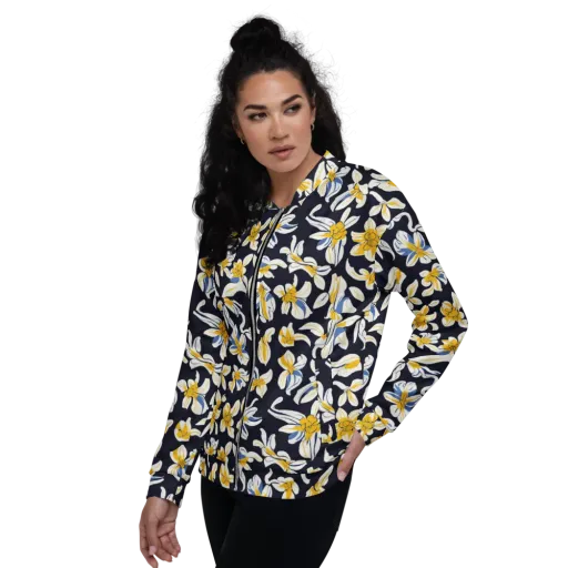 Sunlit Botanica on a Bomber Jacket