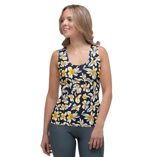 Sunlit Botanica on a Women's Tank Top