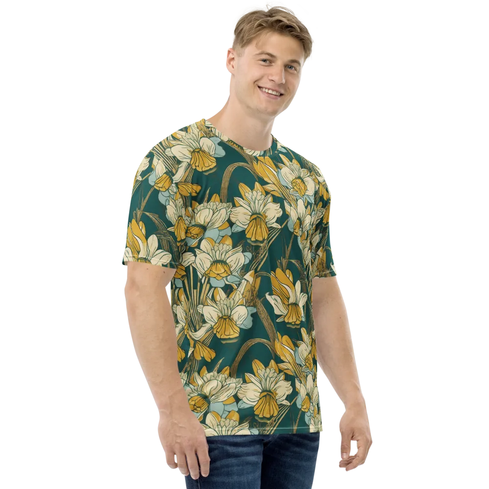 Gilded Meadow on Men's Crew Neck T-Shirt — Right