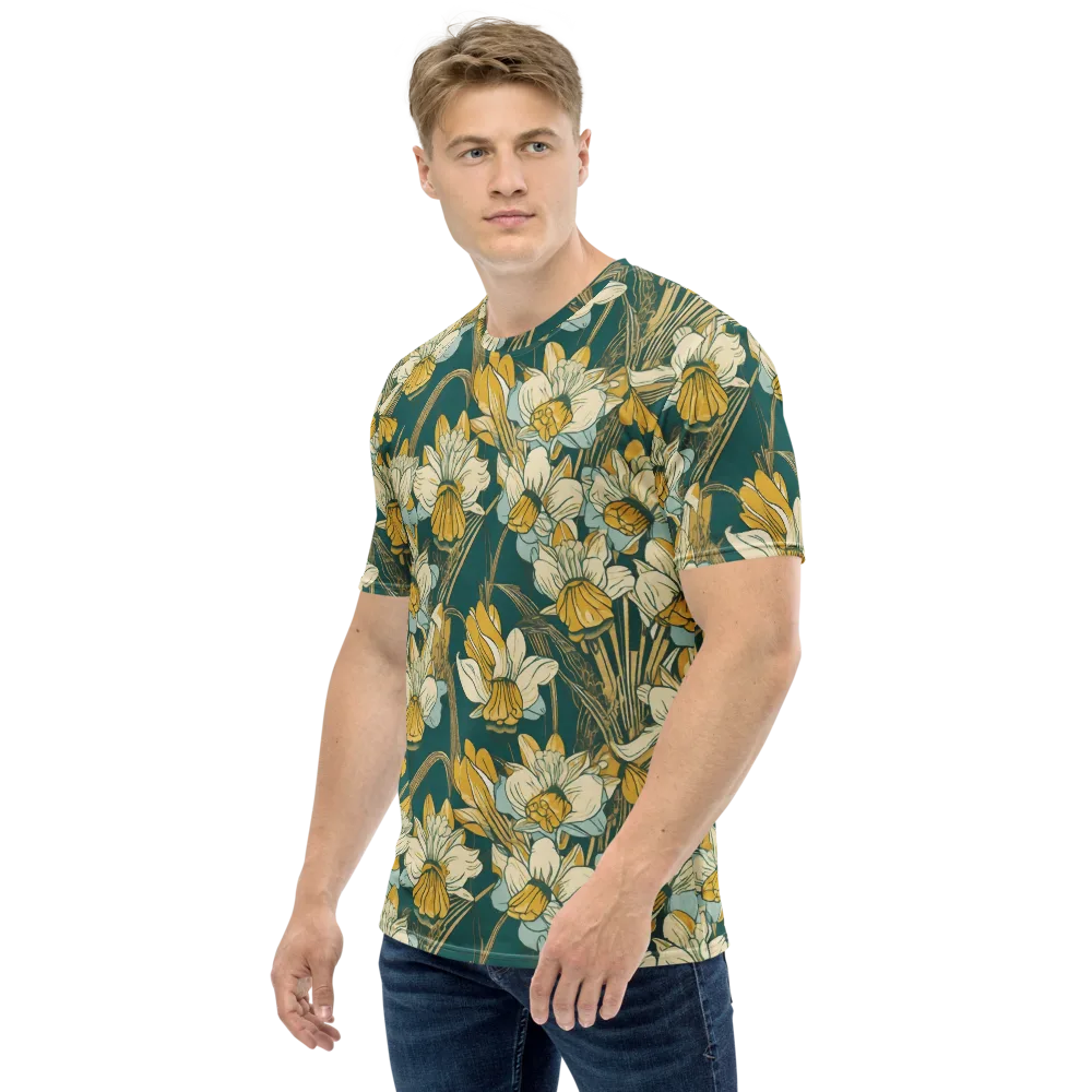 Gilded Meadow on Men's Crew Neck T-Shirt — Left