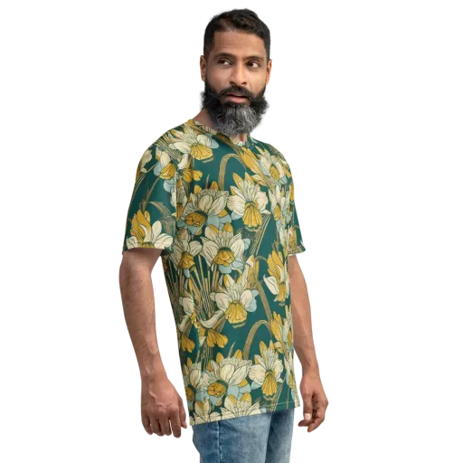 Gilded Meadow on a Men's Crew Neck T-Shirt