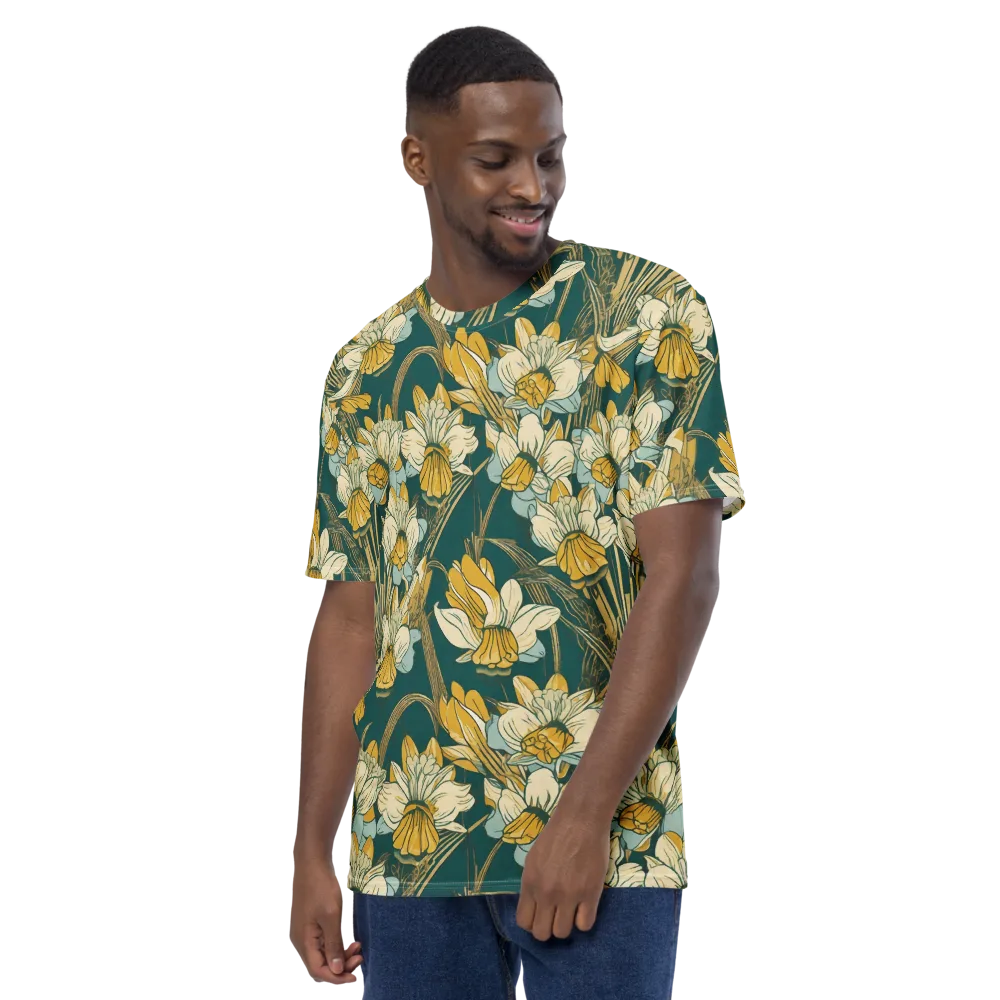 Gilded Meadow on Men's Crew Neck T-Shirt — Left