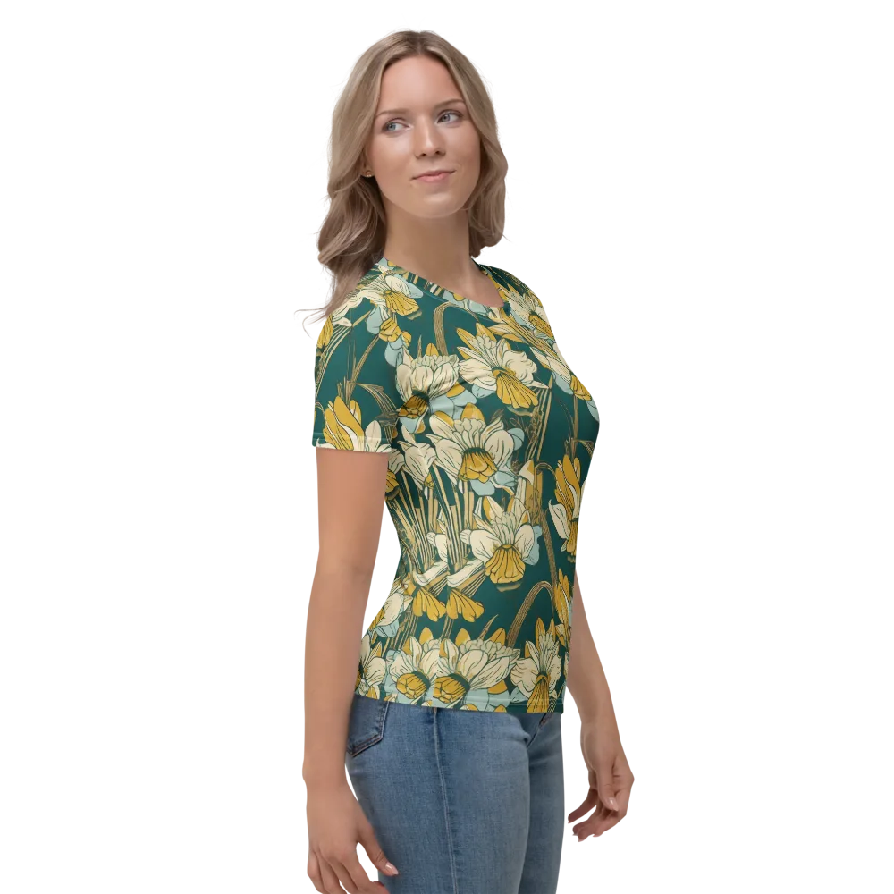 Gilded Meadow on Women's Crew Neck T-Shirt — Right