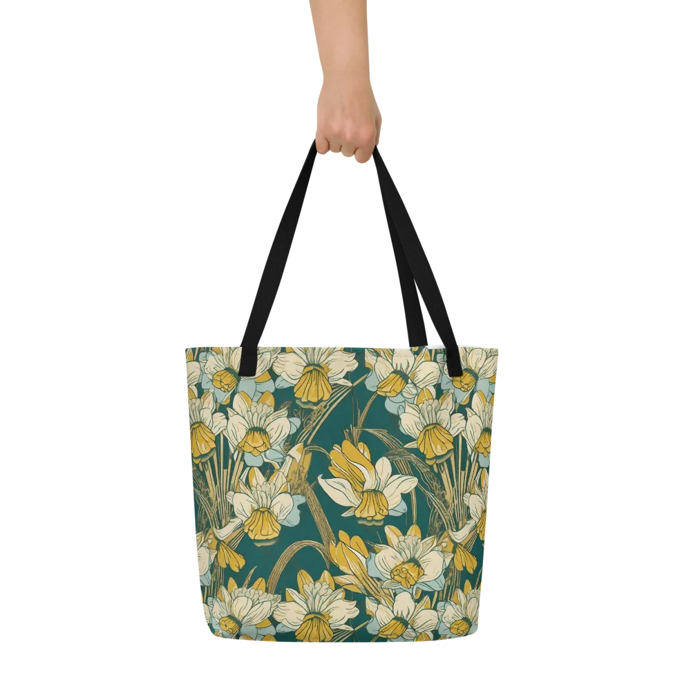 Gilded Meadow on Large Tote Bag W/ Pocket — Front