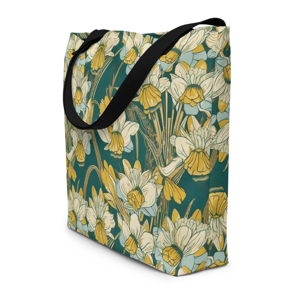 Gilded Meadow on Large Tote Bag W/ Pocket — Front