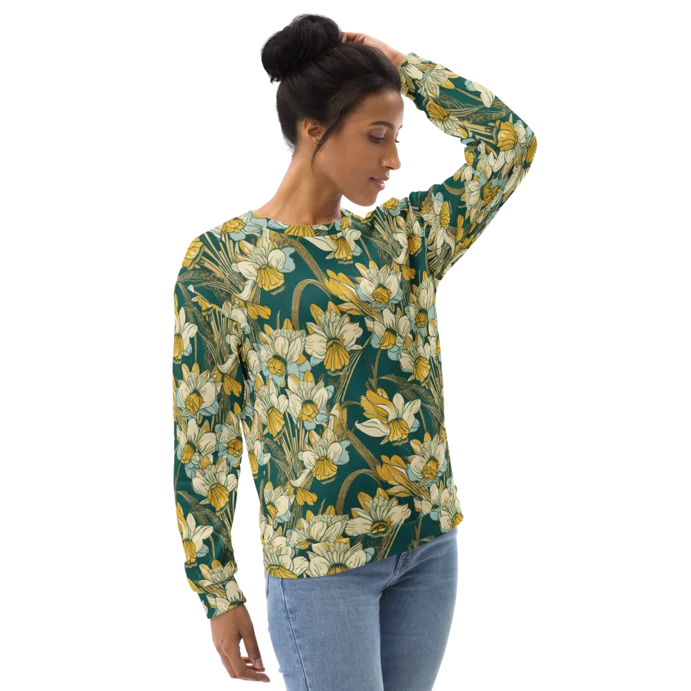 Gilded Meadow on Sweatshirt — Right Front