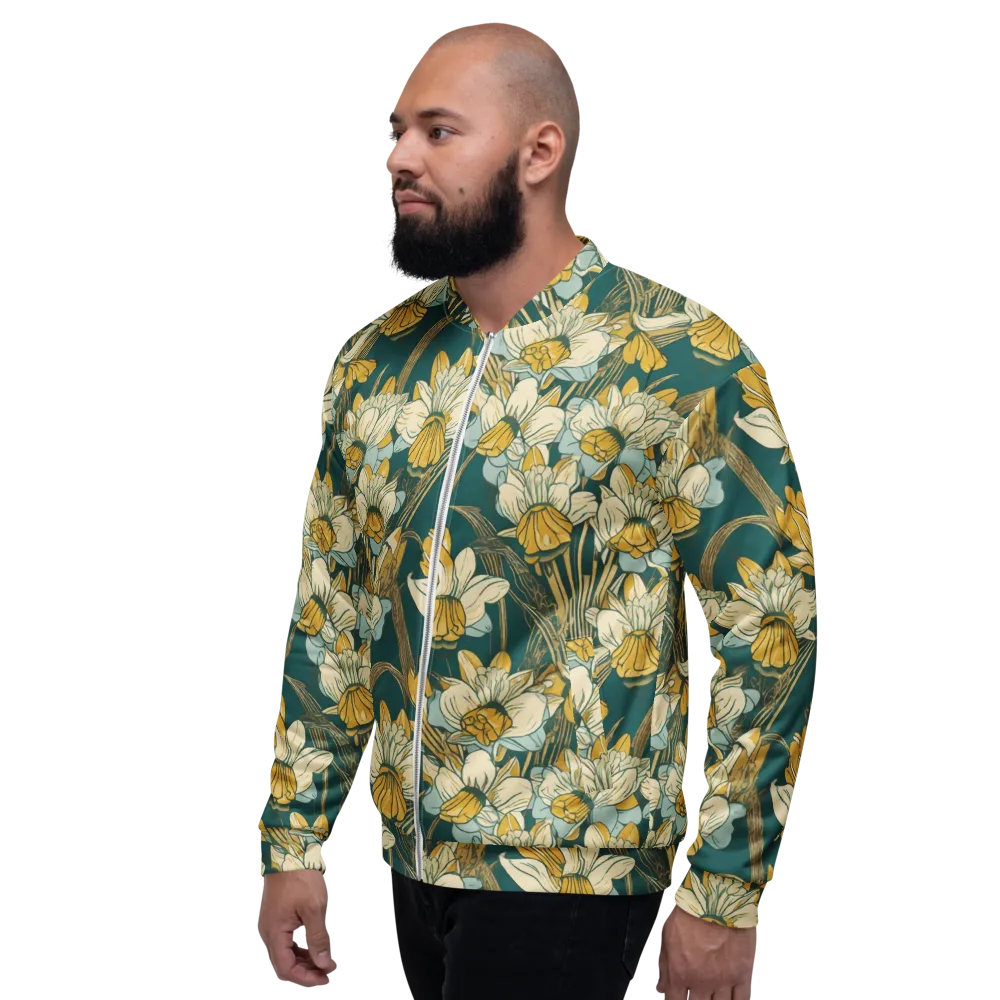 Gilded Meadow on Bomber Jacket — Left
