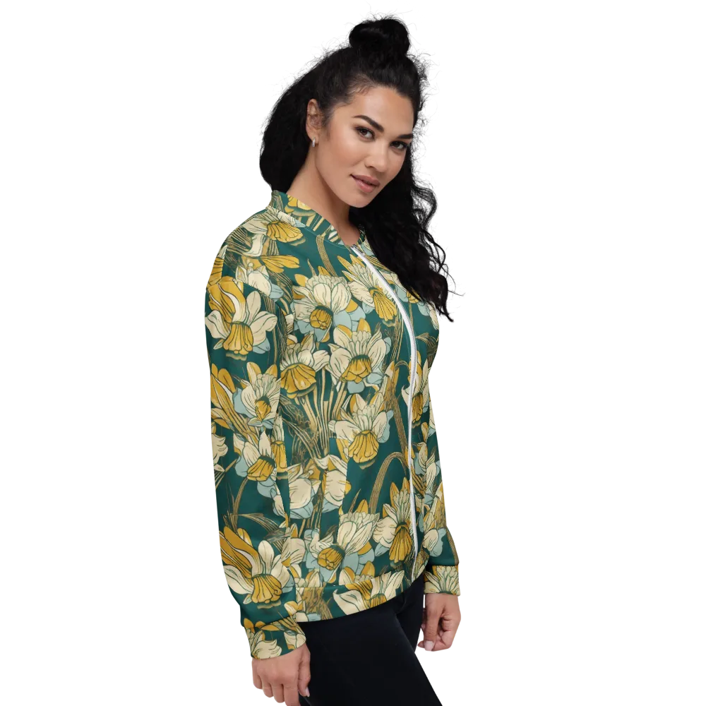 Gilded Meadow on Bomber Jacket — Right
