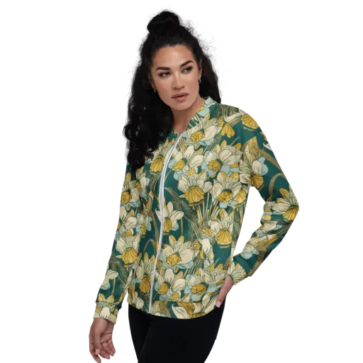 Gilded Meadow on a Bomber Jacket