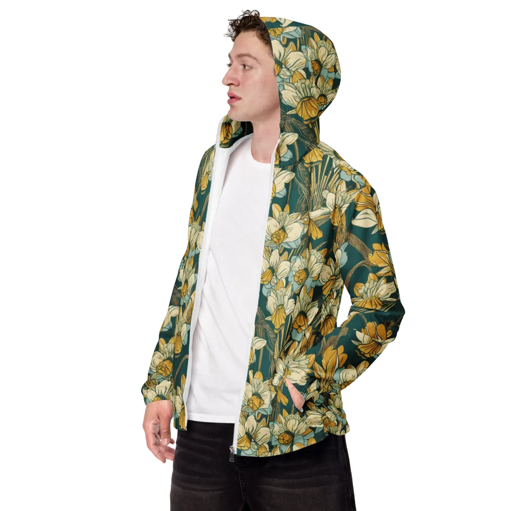 Gilded Meadow on Men's Windbreaker — Left Front