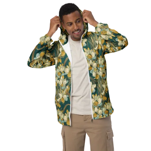 Gilded Meadow on a Men's Windbreaker